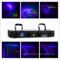 BigDipper Soundaktivierte Bühnenbeleuchtung, RGBP-Farblaserlicht mit 4 Linsen 100 Multi-Muster für Disco-DJ-Party B102RGB/4